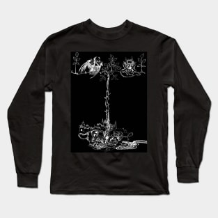 Undine endpaper - castle, Arthur Rackham Long Sleeve T-Shirt